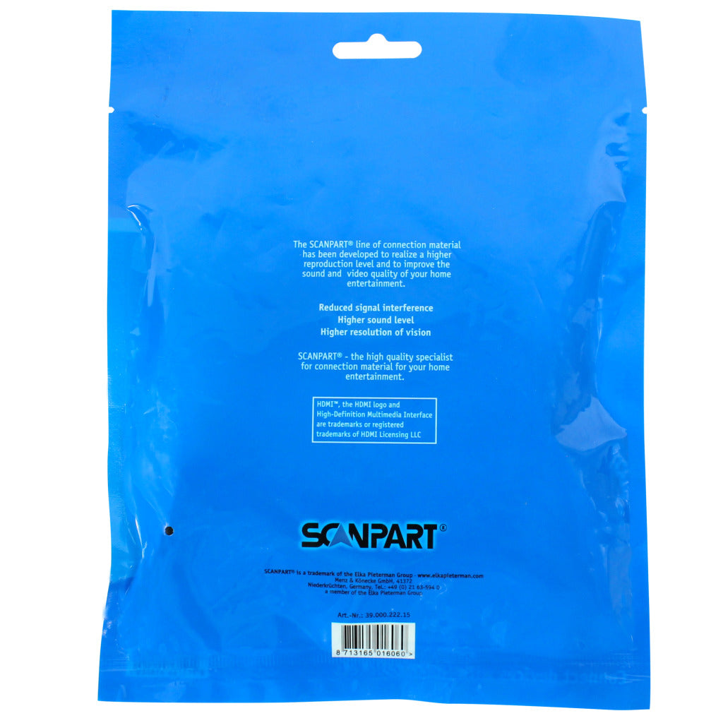 Câble HDMI Scanpart bleu 1,5m