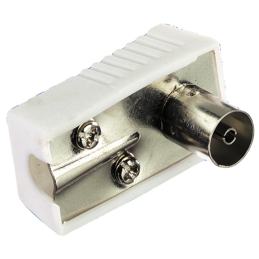 Prise coaxiale de base, angle droit