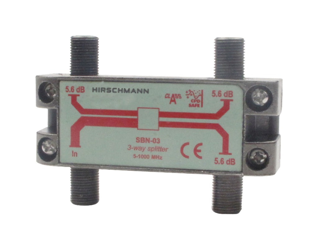Hirschmann 695004596 répartiteur catv 5,6 dB 5-1000 MHz - 3 sorties