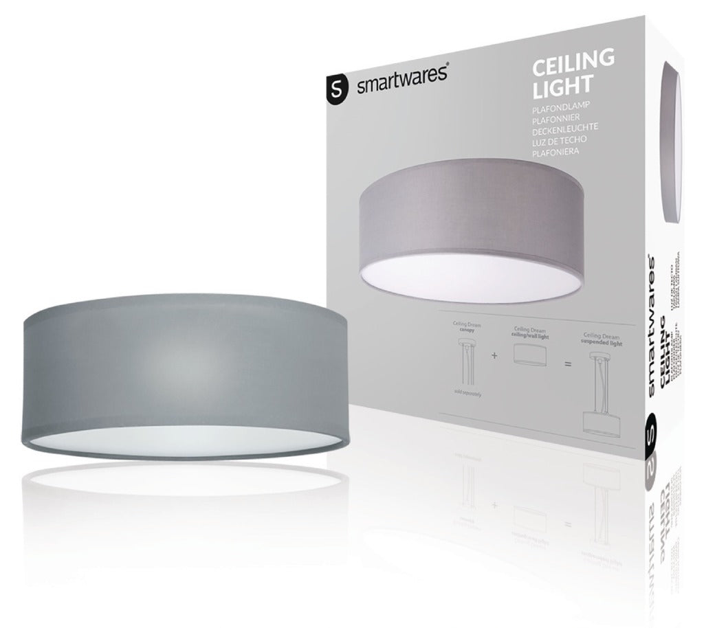 Ranex ra-1000465 mia plafonnier led 30cm gris