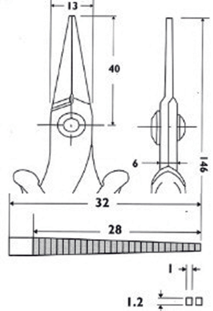 Piergiacomi pg-pn2005 pince téléphonique 146 mm