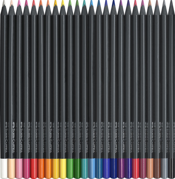 Faber Castell FC-116424 crayons de couleur édition noire en étui 24 pièces