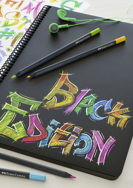 Faber Castell FC-116424 crayons de couleur édition noire en étui 24 pièces