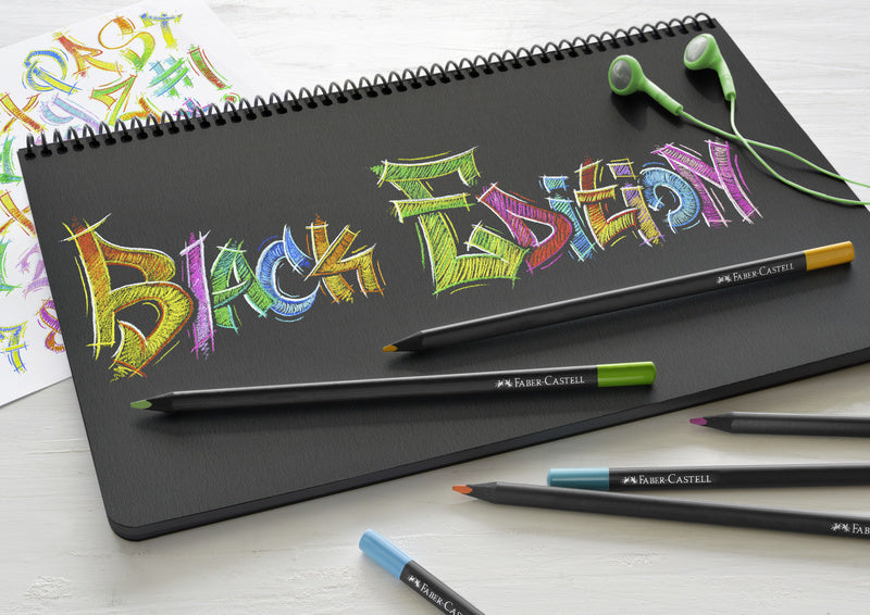 Faber Castell FC-116412 crayons de couleur édition noire en étui 12 pièces