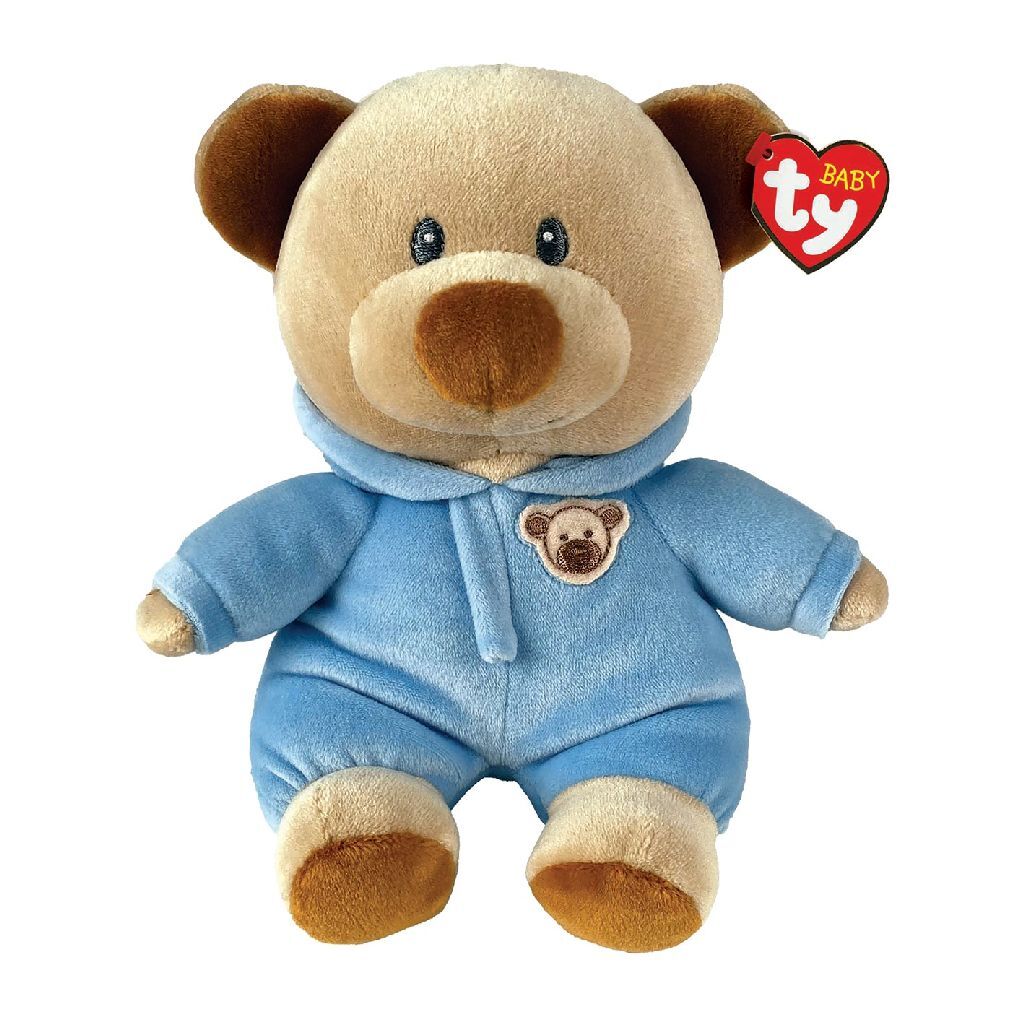 TY TY Peluche Bébé Ours Pyjama 15 cm Bleu