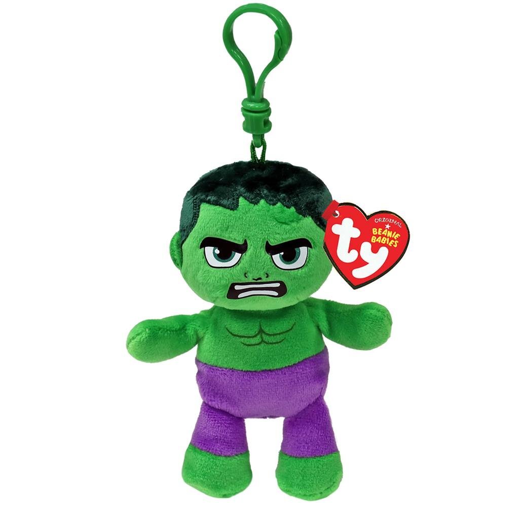 Ty beanie babies clip marvel peluche hulk 12 cm