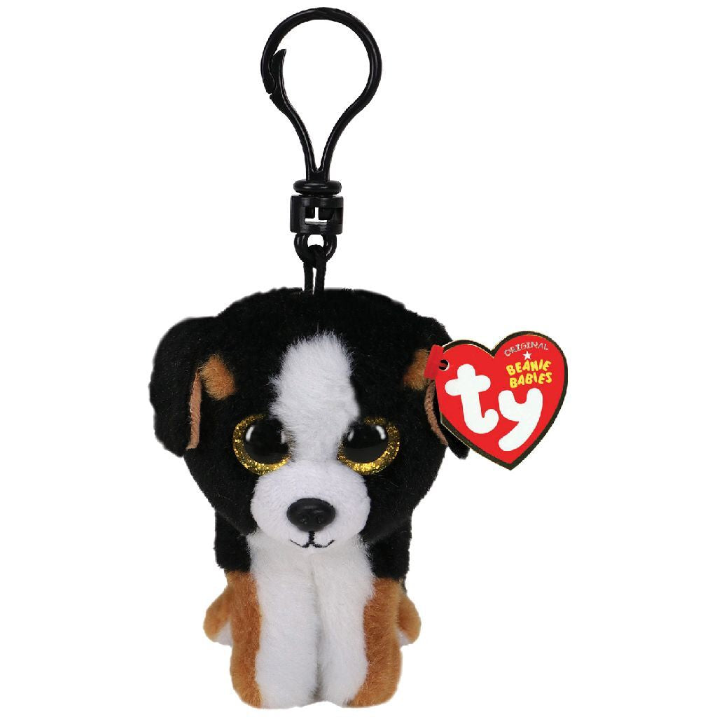 Ty Beanie Babies Clip Dog Cuddly Hug Roscoe 7 cm