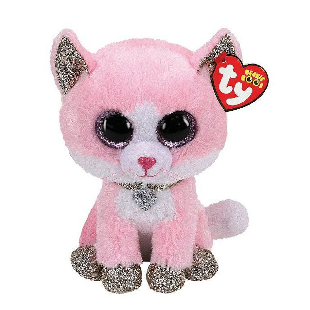 Ty beanie boo's fiona chat rose, 15cm