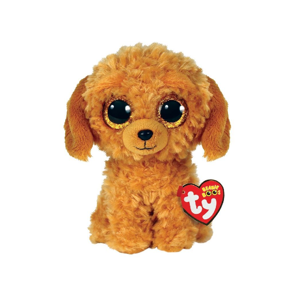 Ty - peluche - beanie boos - chien doodle doré - 15cm