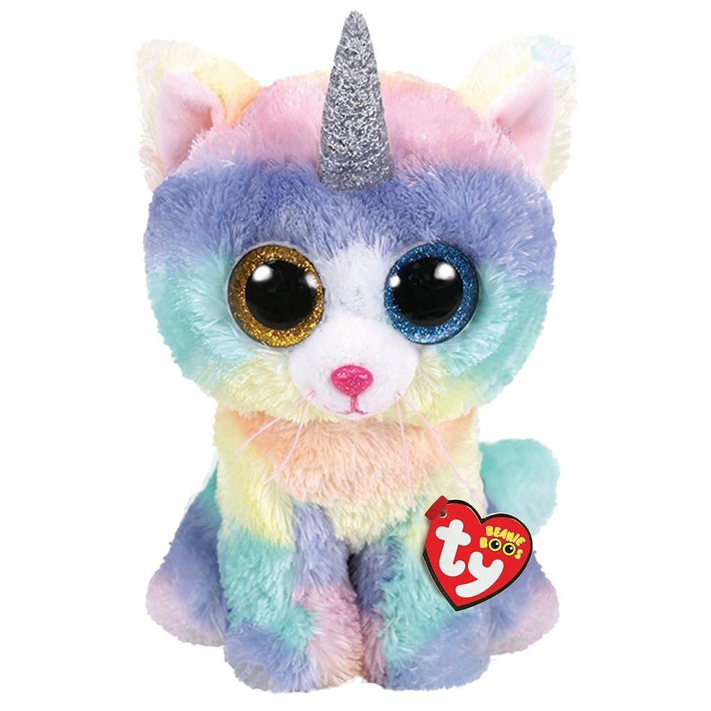 Ty Beanie Boo #039;s peluche chat chiné 24 cm