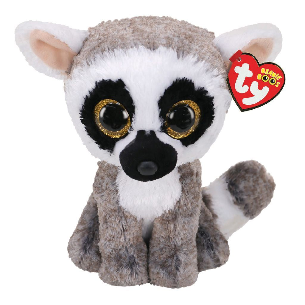 Ty Beanie Boos peluche lémurien à queue annelée Linus 24 cm