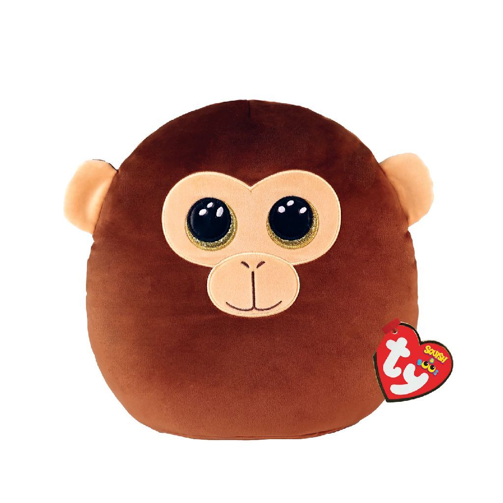 Ty Beanie Ty Squish a Boo Dunston Singe Marron, 20 cm