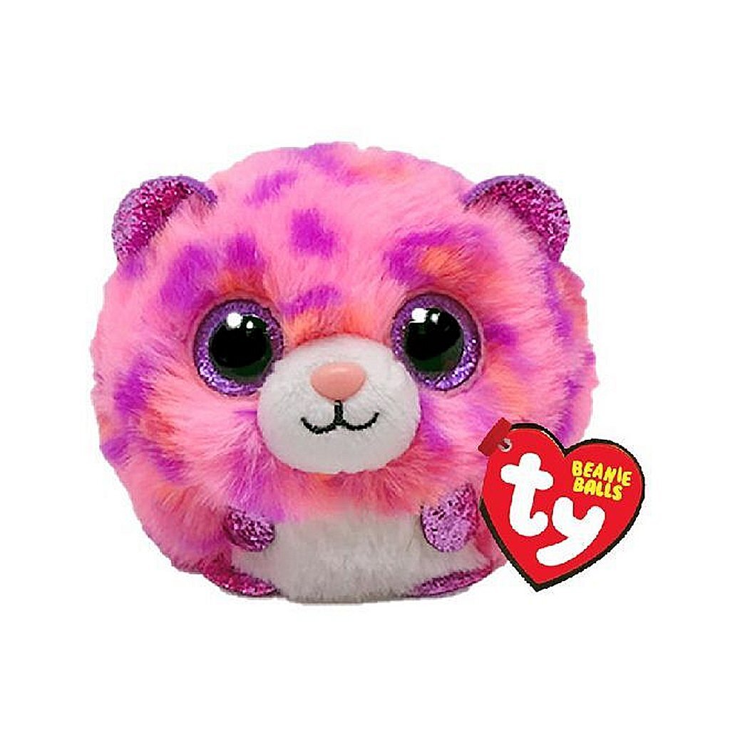 Ty Beanie Balls peluche léopard topaze 10 cm