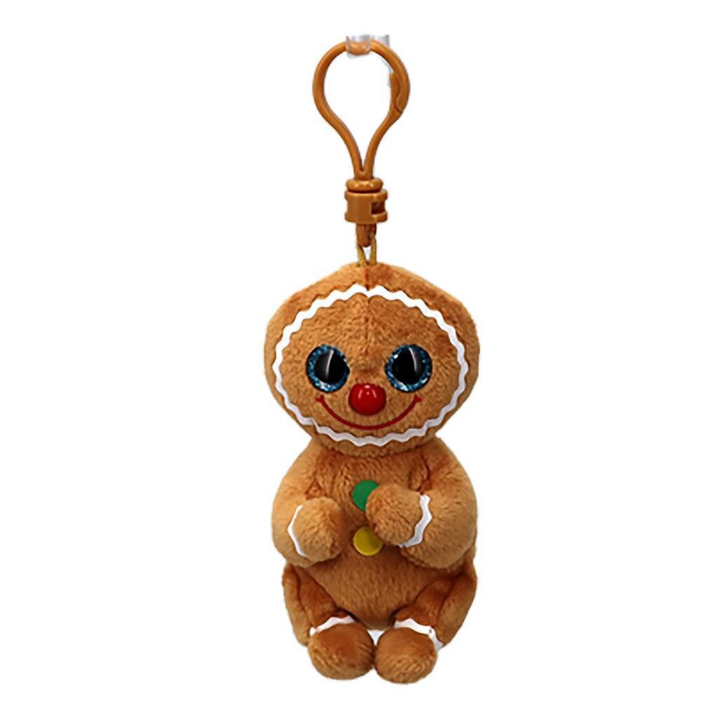 Ty Beanie Boos clip Noël peluche biscuit 15 cm