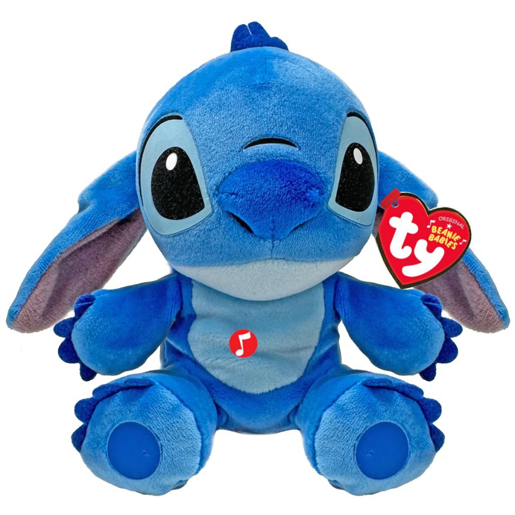 Ty bonnet bébés disney peluche stitch 15 cm + son