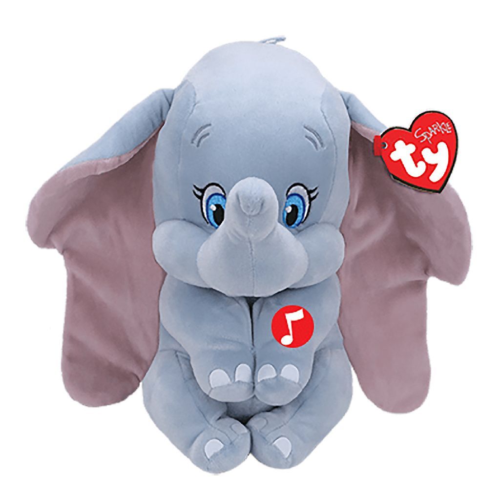 Disney Ty Beanie Buddy Dumbo peluche avec son, 24 cm