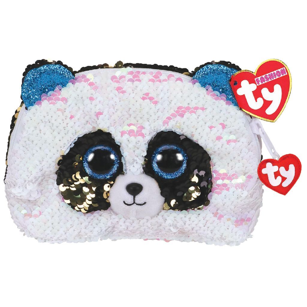 Ty sac à main fashion panda bambou 20 cm noir et blanc