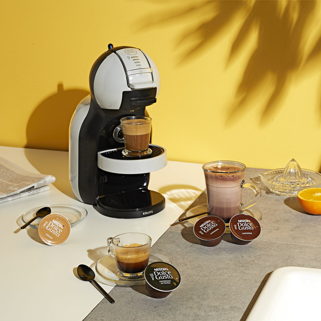 Krups kp123b nescafé é; dolce gusto mini me machine à café à capsules noir acier inoxydable