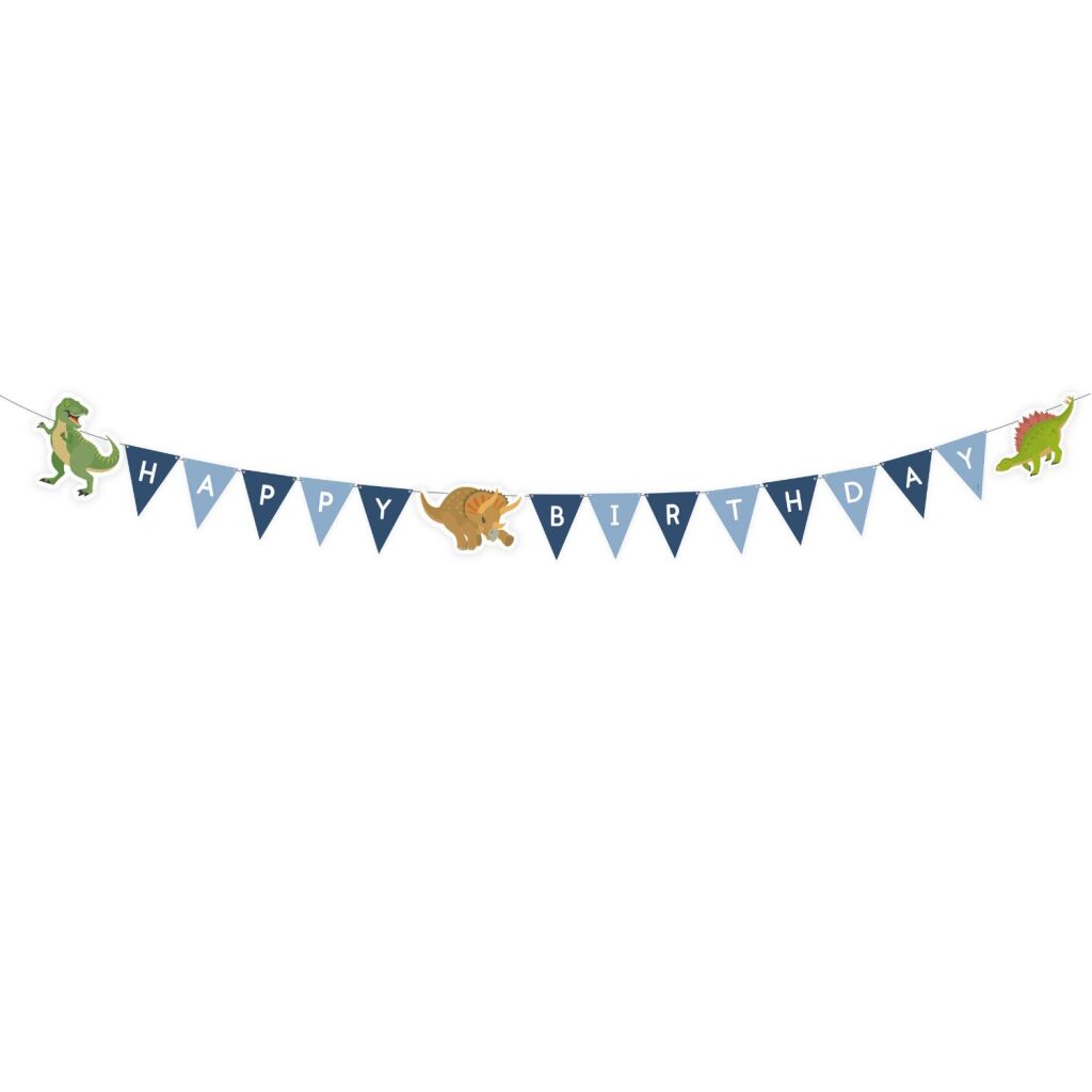 Guirlande de lettres dinosaure basique 1,8 m