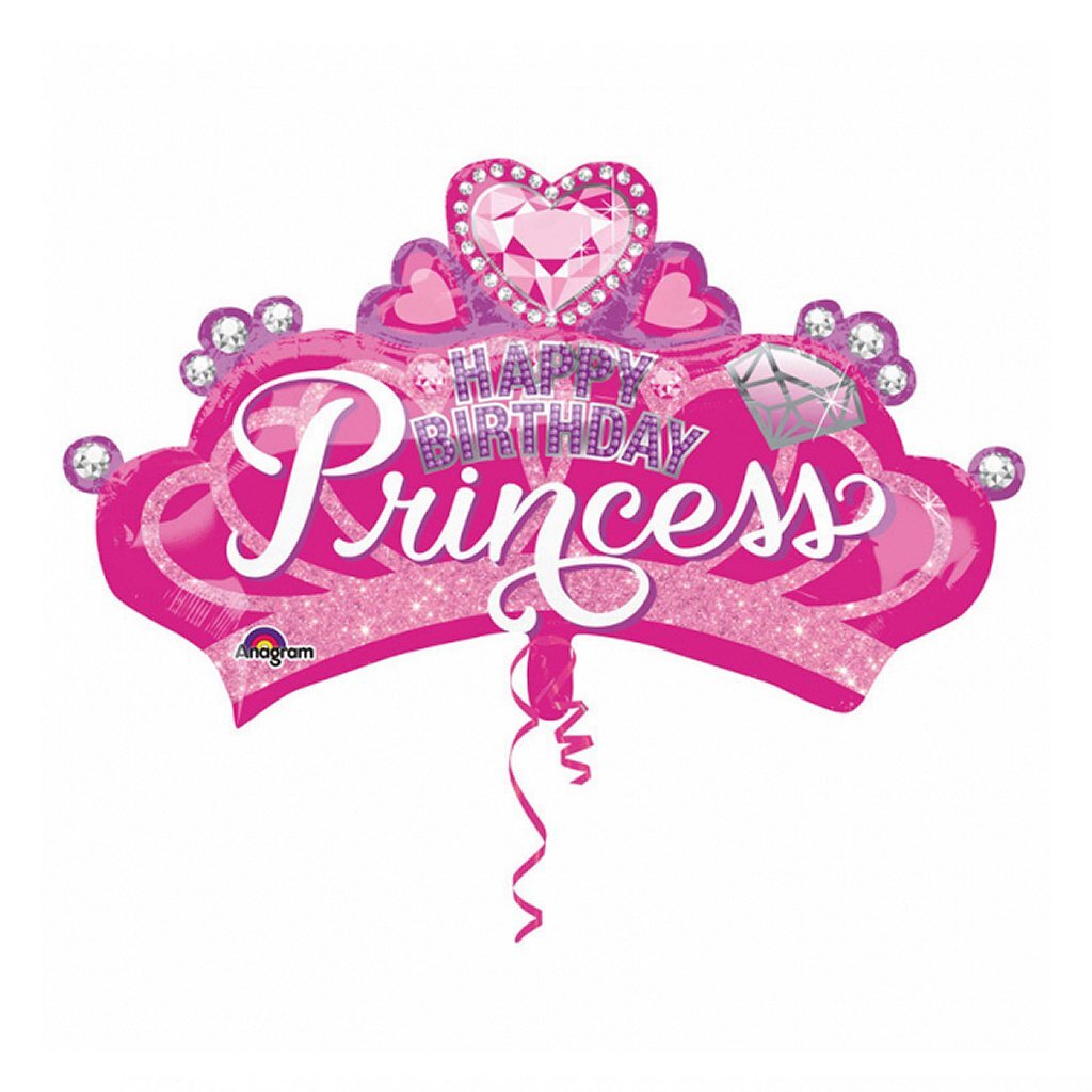 Couronne de princesse ballon aluminium Anagramme 81x48 cm