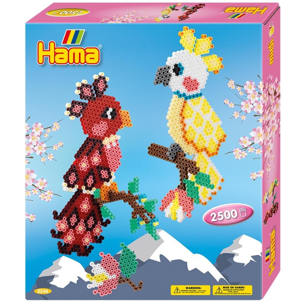 Hama Perles à Thermocoller Perroquets 2500 Pièces Multicolore