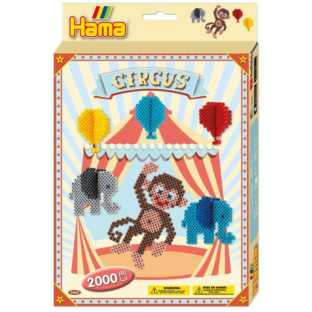 Hama perles à repasser cirque 2000 pièces multicolores