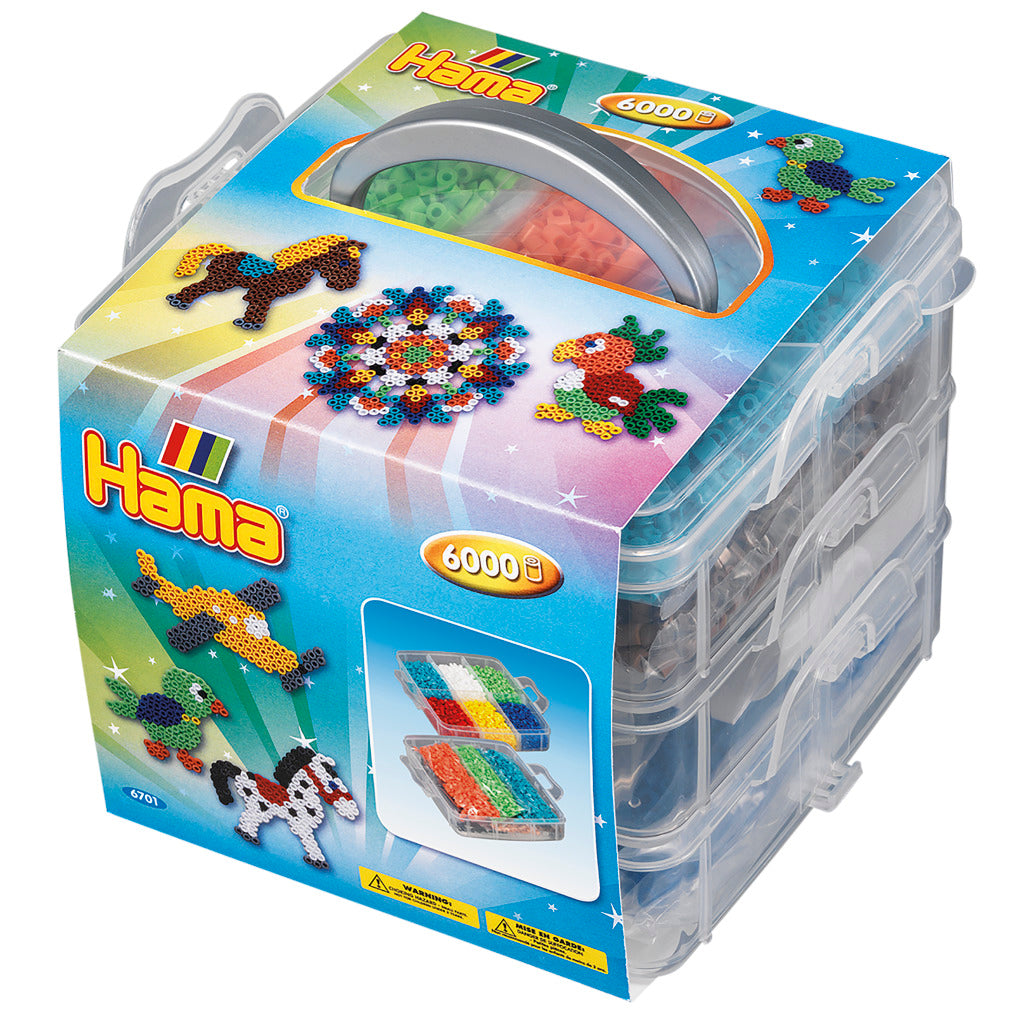 Hama boîte de rangement de perles à repasser petite 6000 pièces