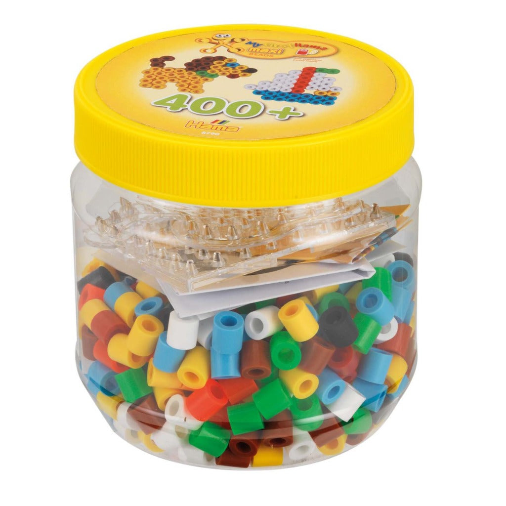 Hama perles thermocollantes maxi set en pot 400+ pièces