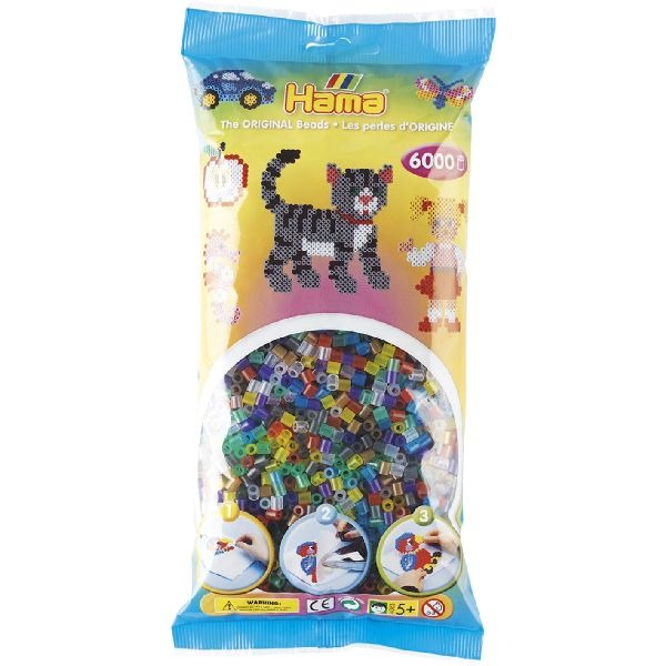 Hama Perles thermocollantes Toys 20553 Perles thermocollantes 6000 pièces