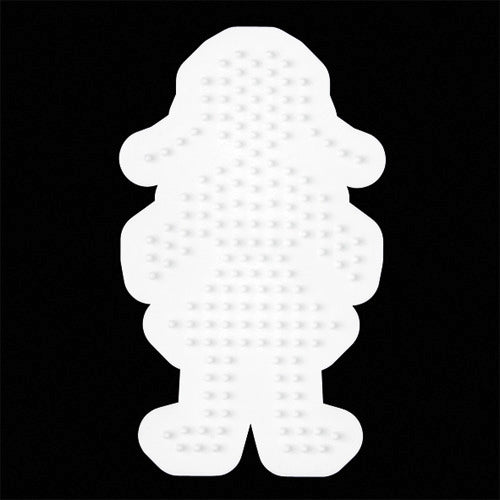 Hama perles thermocollantes plaque de base fille blanc
