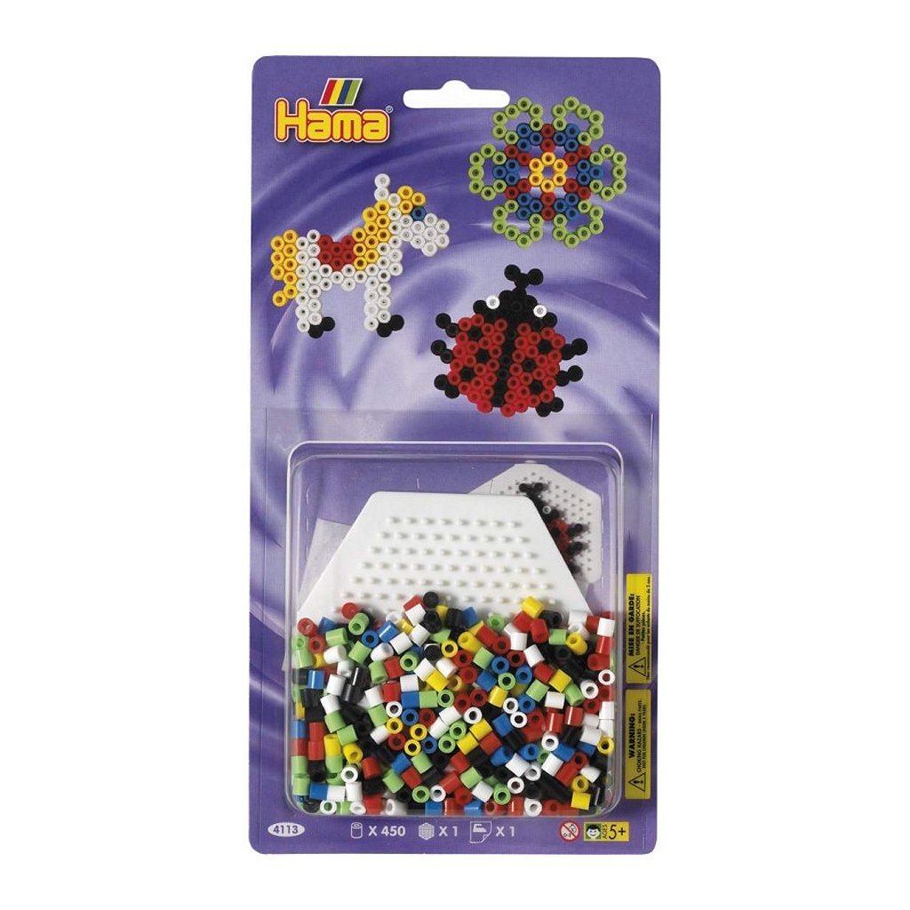 Hama perles thermocollantes cheval coccinelle fleur 450 pièces