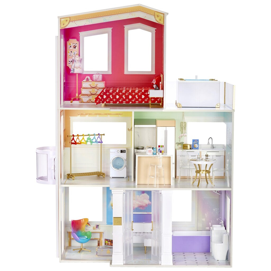 Rainbow Rainbow Maison en bois haute couture 122x91 cm 122x91 cm