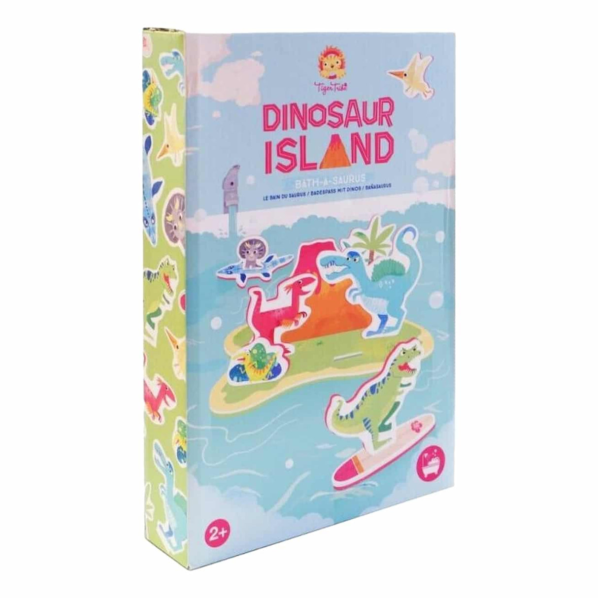 Jouets de bain de la tribu des tigres du barrage, île des dinosaures