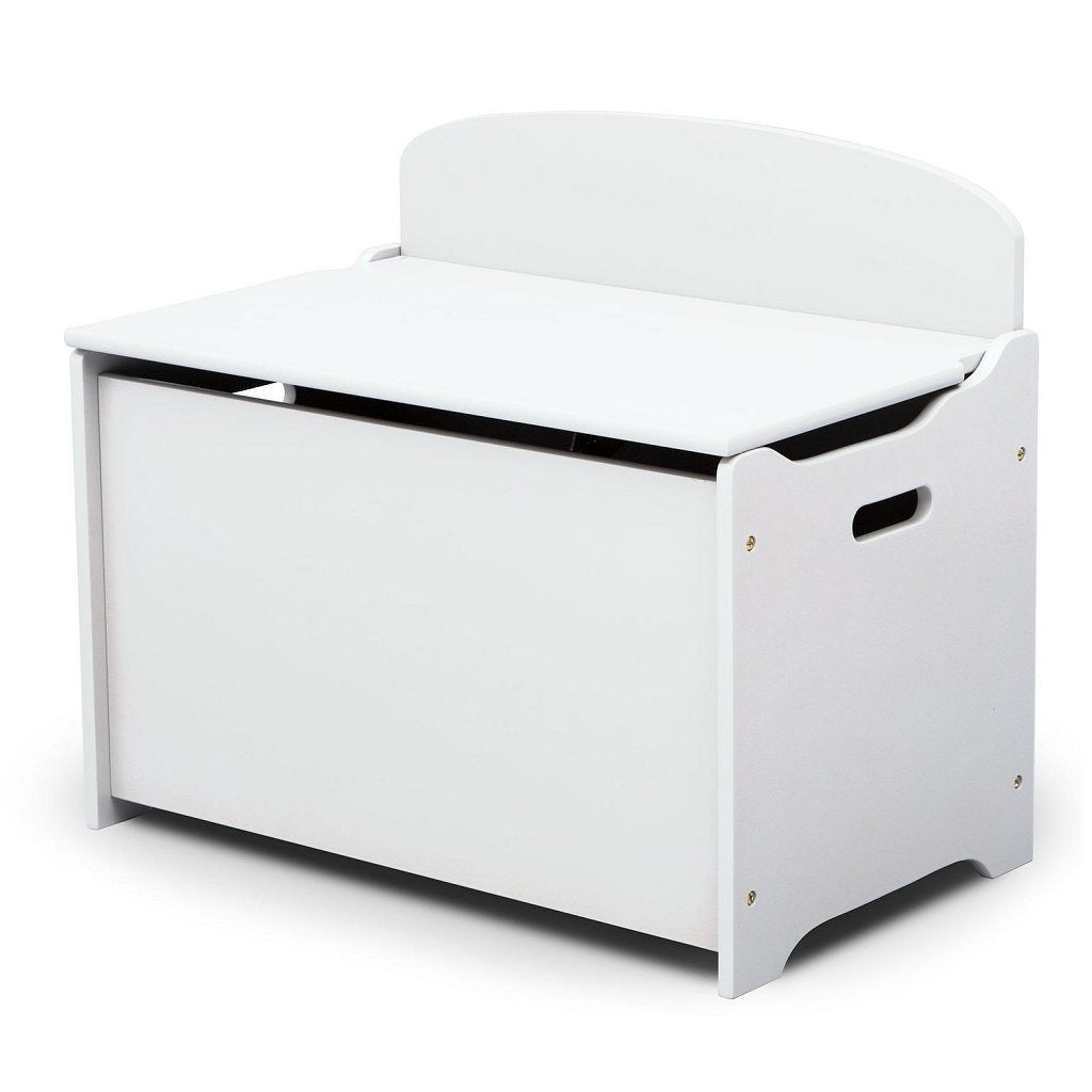 Delta children TB83460GN-130 boîte de rangement en bois avec dossier blanc