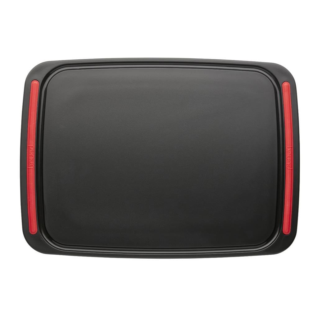 Brund planche à découper facile à découper 41x30x0,8 cm noir rouge