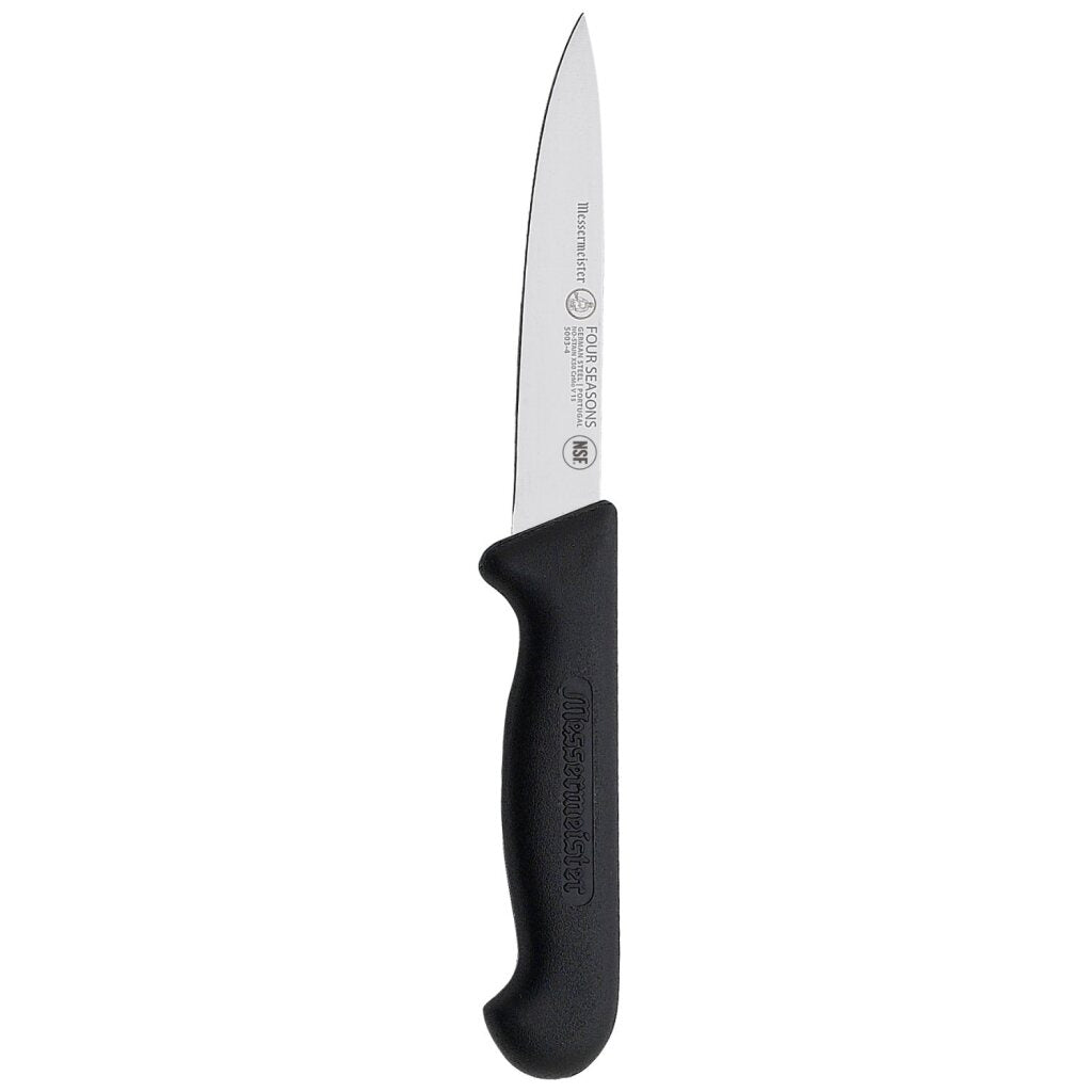 Messermeister couteau à légumes quatre saisons messenmeister 10 cm acier inoxydable noir