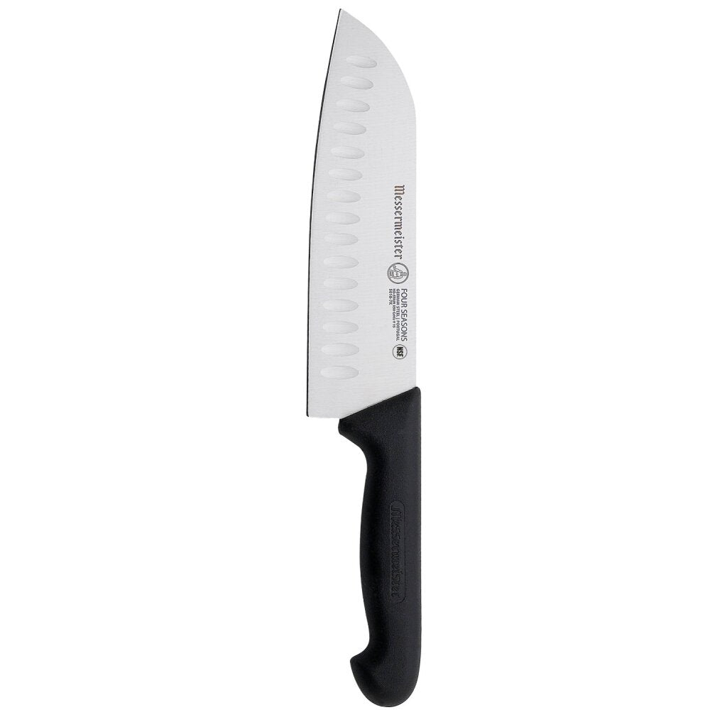 Messermeister couteau santoku quatre saisons 18 cm acier inoxydable noir