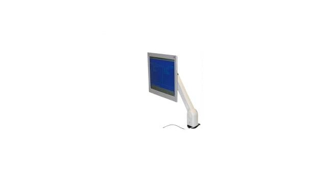 Bras pour moniteur LCD Intronics FC8888P, support de bureau blanc