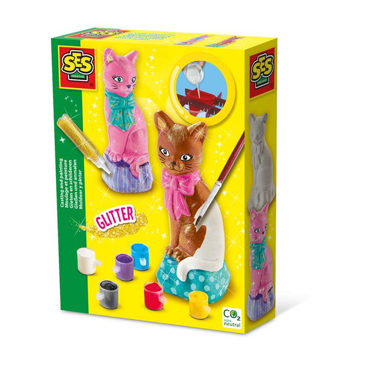 Ses moulage et peinture - chat