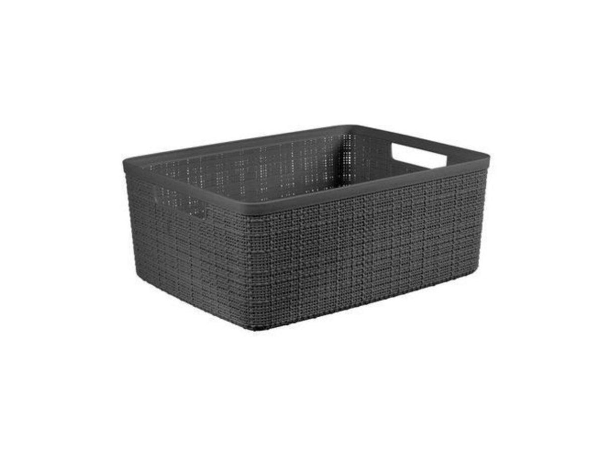 Panier en jute Curver m 12l gris foncé