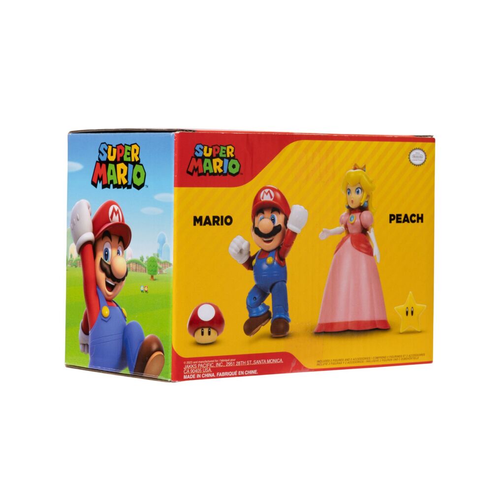 Super Mario figurines Mario et Peach