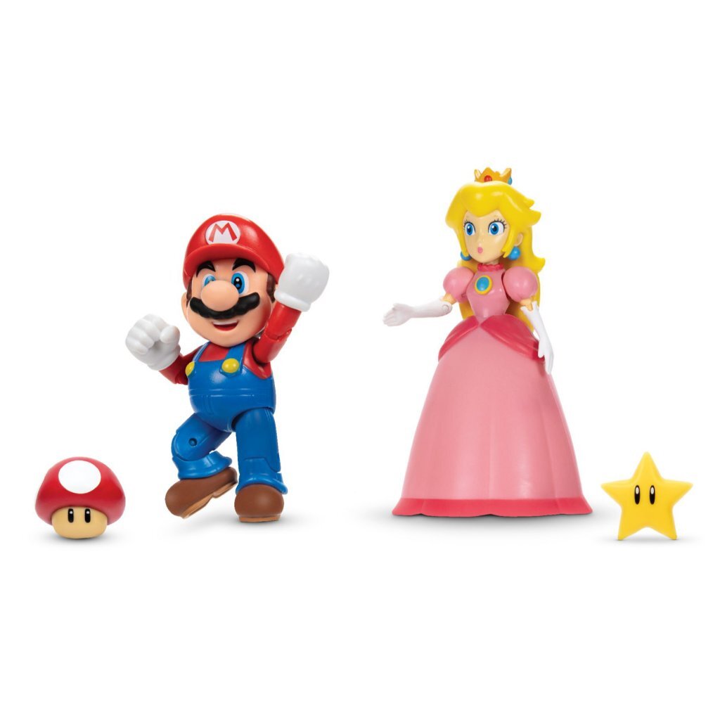Super Mario figurines Mario et Peach