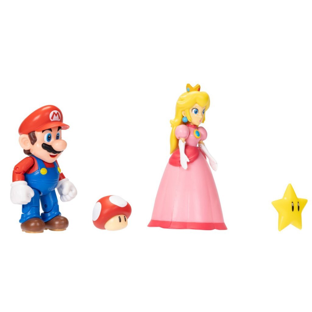 Super Mario figurines Mario et Peach