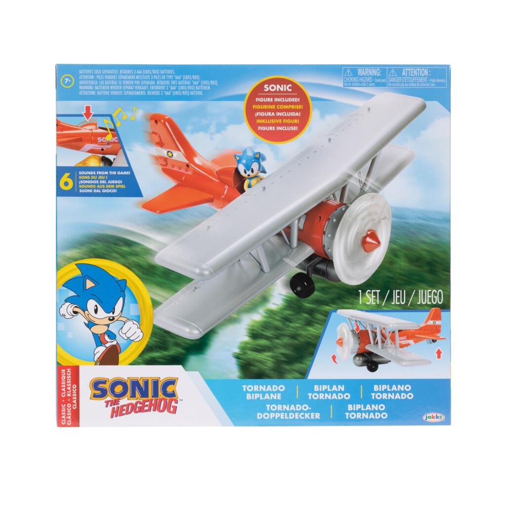 Autres marques Biplan Sonic Tornado incluant une figurine de 6,5 cm