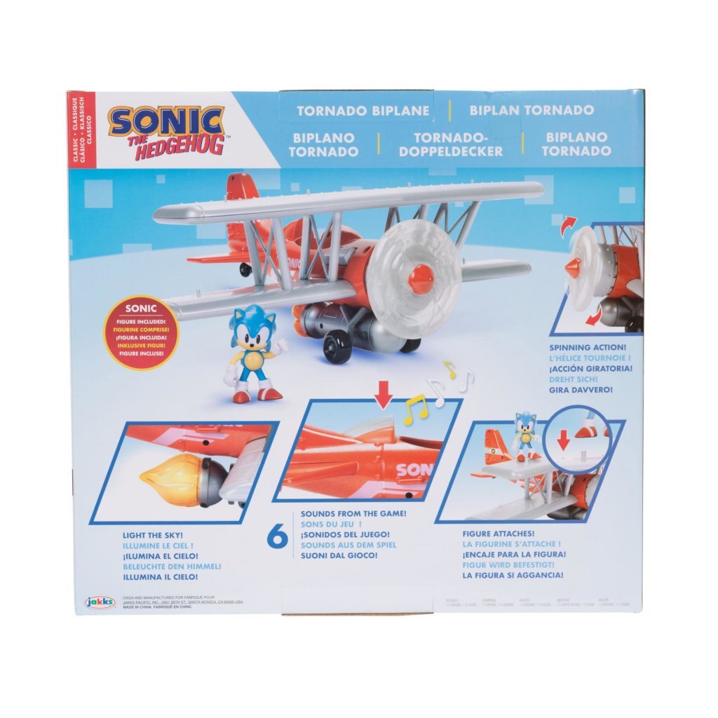 Autres marques Biplan Sonic Tornado incluant une figurine de 6,5 cm
