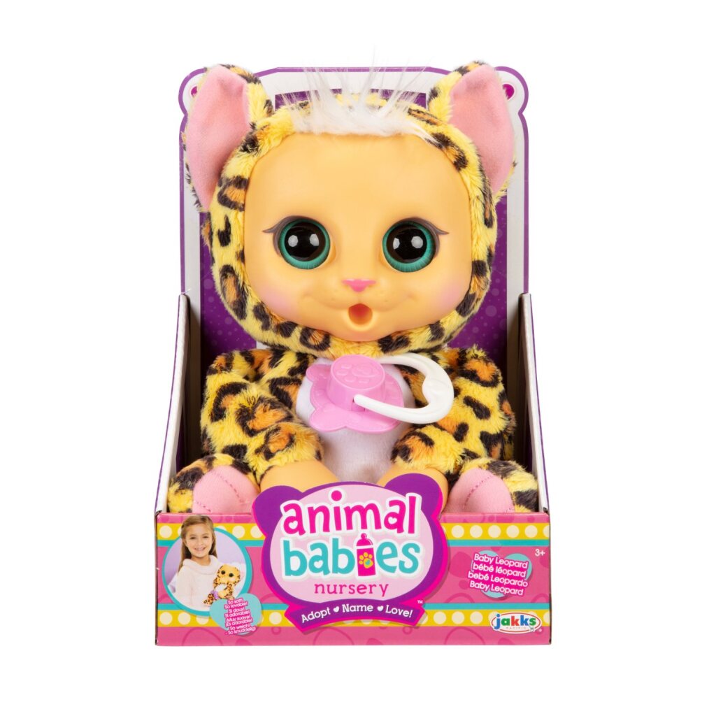 Jakks animaux bébés léopard + son