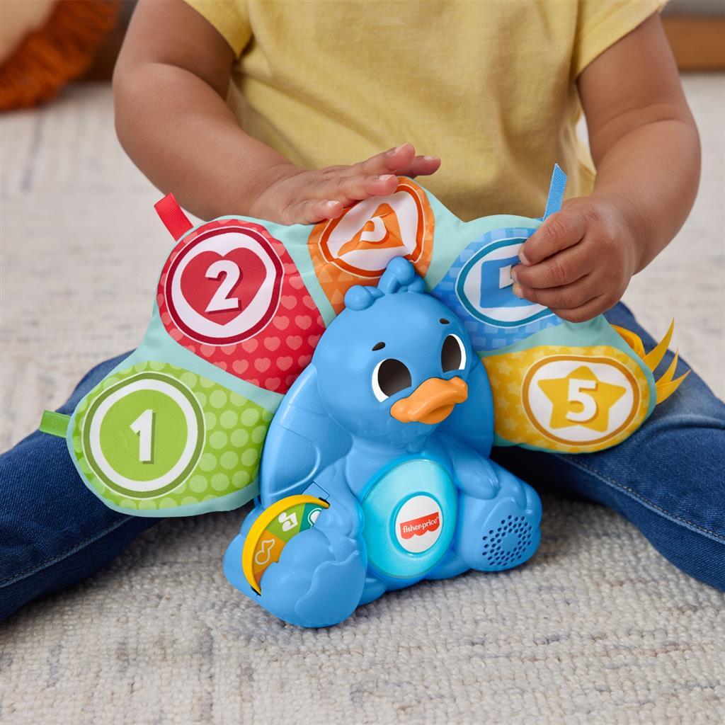 Fisher price linkimals comptant et coloriant le paon + lumière et son