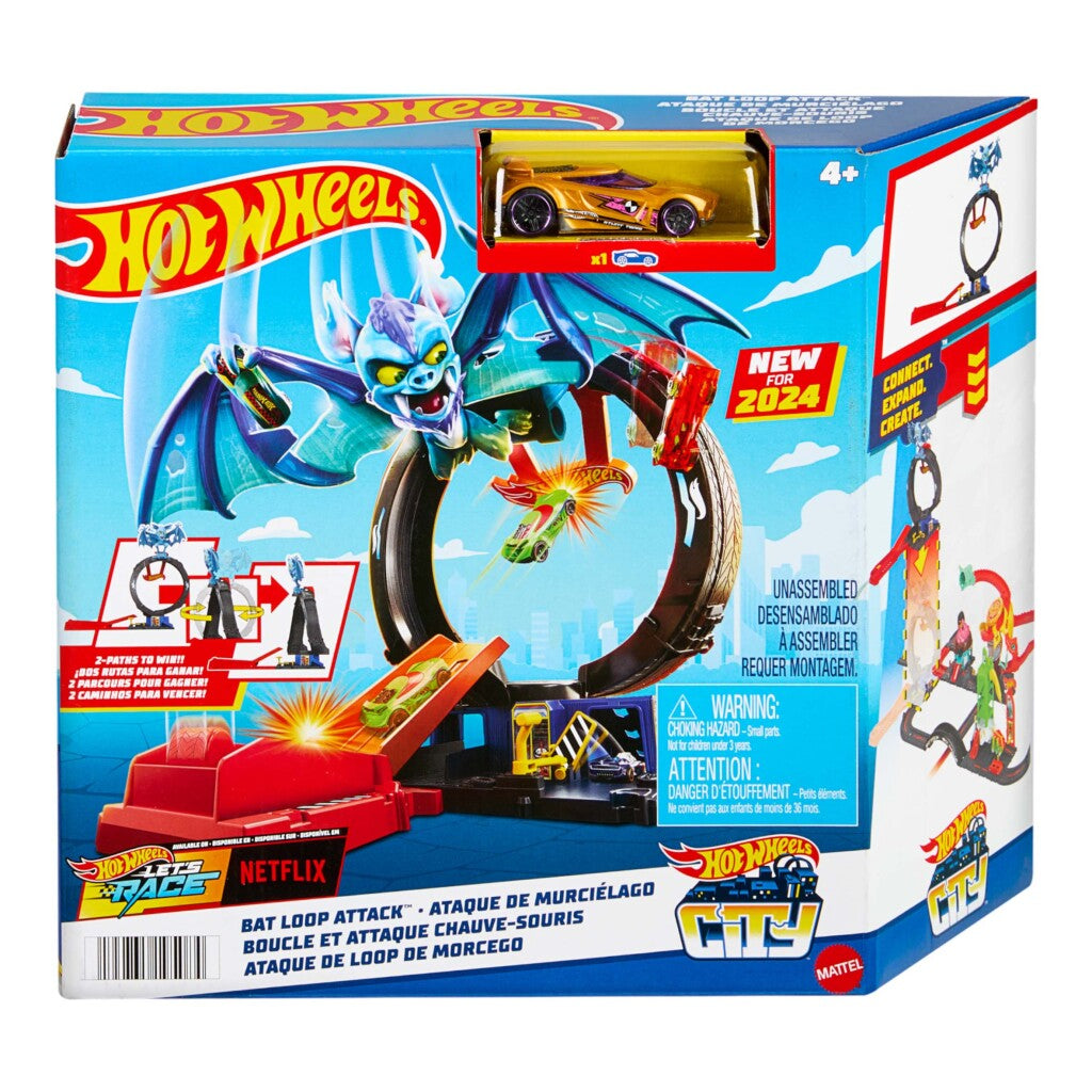 Ensemble de jeu en boucle Hot Wheels Bat Attack