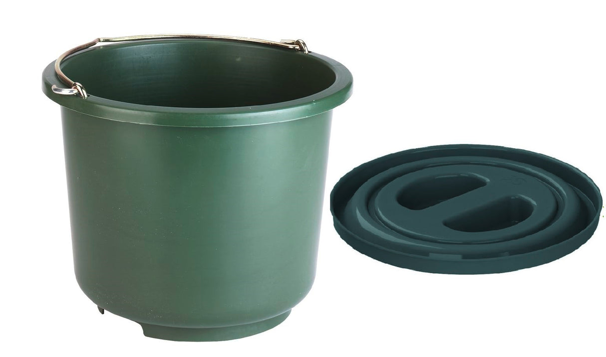 Abi seau set de construction stable en plastique vert 12l