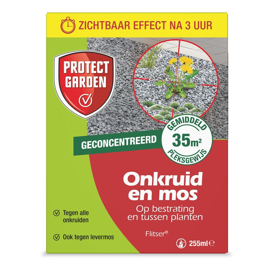 No Brand Protect Garden Flash Concentré 255 ml contre les mauvaises herbes | 2 pièces